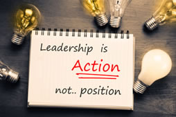 Leadership is action not position. Leadership is action not position.